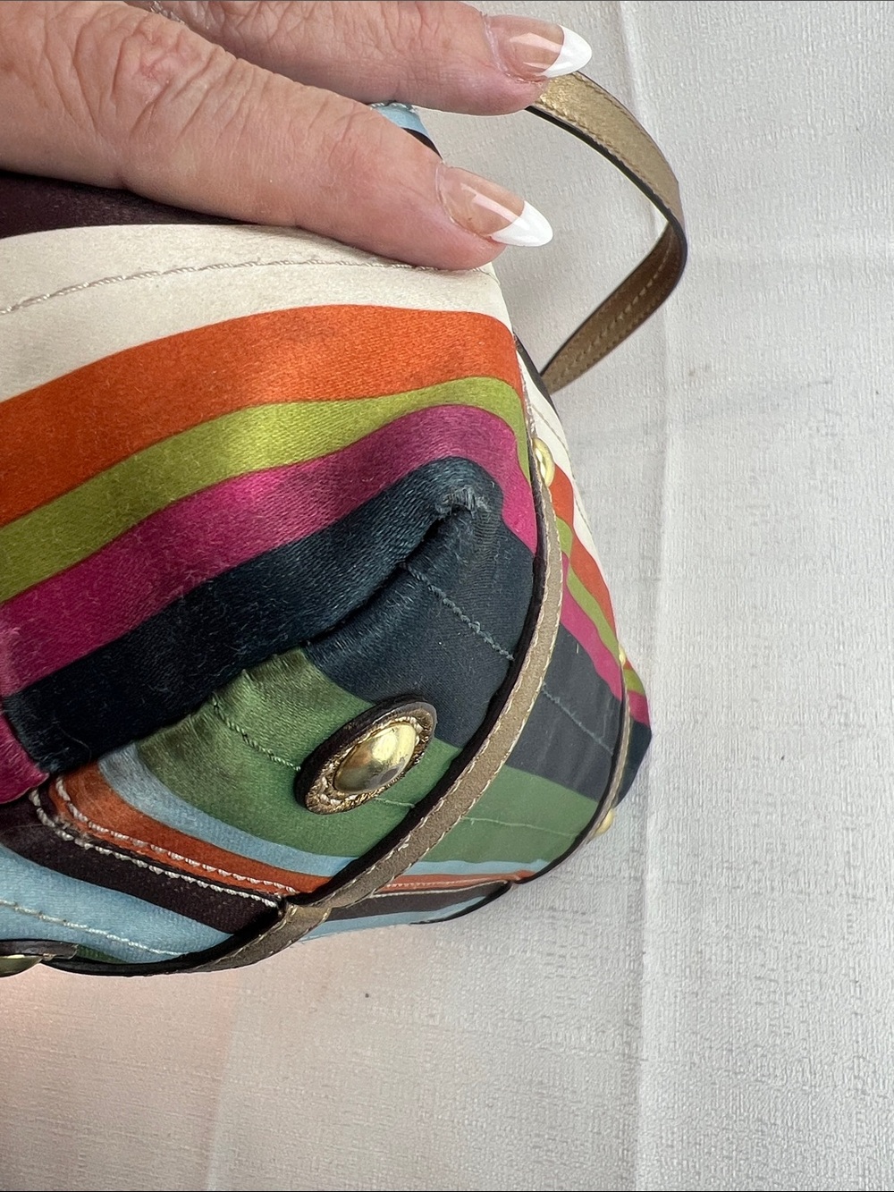 Coach 2008 Legacy stripes coach tote - Picture 3 of 11